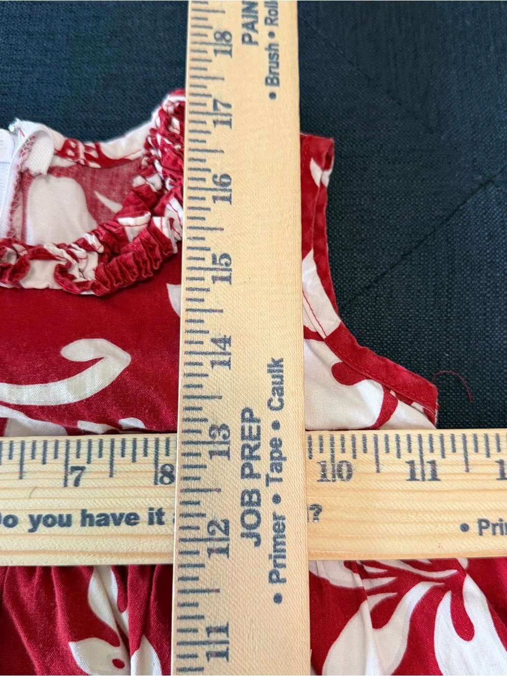 K Y's Red Floral Sleeveless Dress with White Hibiscus Print Sz 3 Yrs